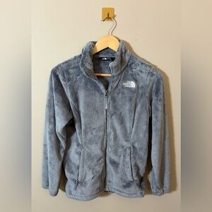 Girl’s Large Gray/Blue Osolita Full Zip Fleece Jacket